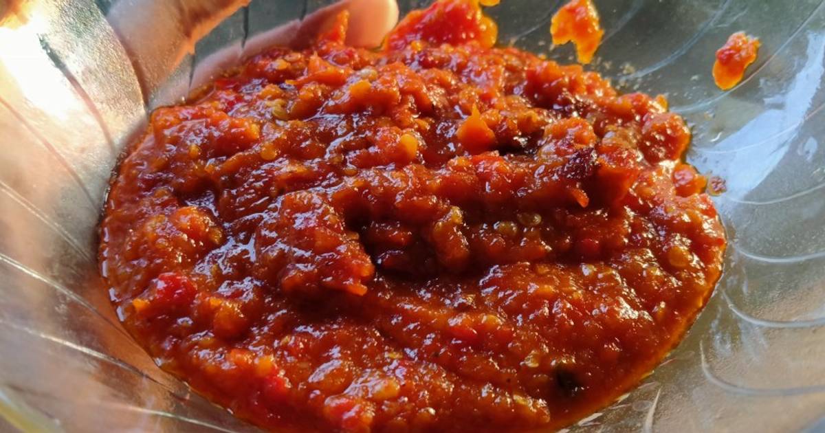 Resep Sambal Tomat Lalapan Oleh Bunda Arfa Cookpad