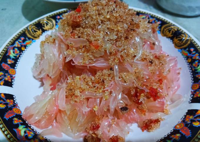 Resep Rujak Pake Bumbu Bali Jeruk Bali Oleh Anidya S Kitchen Cookpad