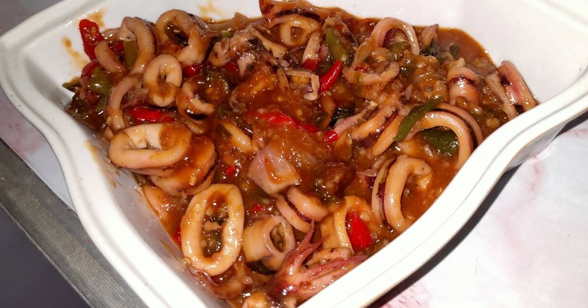 Resep Cumi Saos Padang Oleh Indahpermataa Cookpad