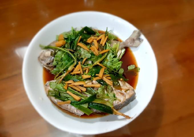 Resep Tim Ikan Bawal Ala Hongkong Oleh Tehitaa Cookpad