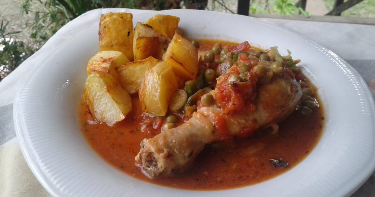 Pollo A La Portuguesa Receta De Graciela Olivares Cookpad