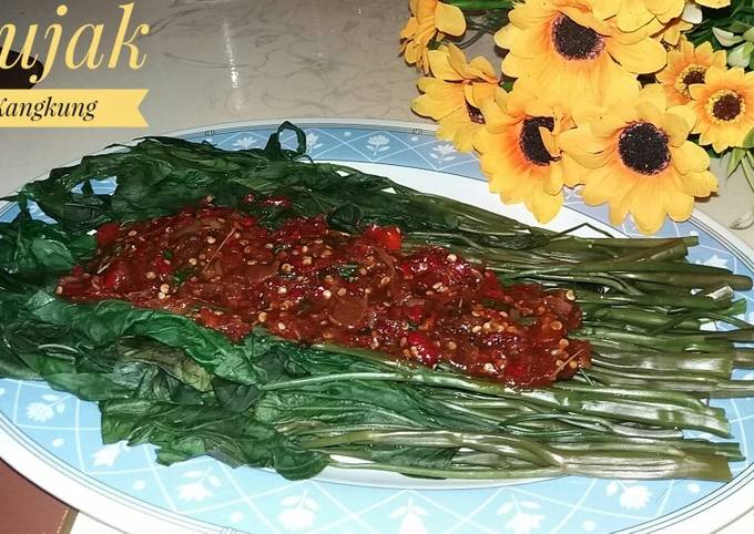 Resep Rujak Kangkung Khas Kuningan Oleh T Iyayy Cookpad