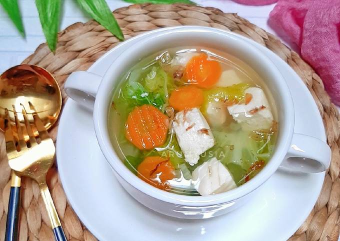 Resep Sayur Bening Sawi Tahu Wortel Oleh Arum Yusia Cookpad