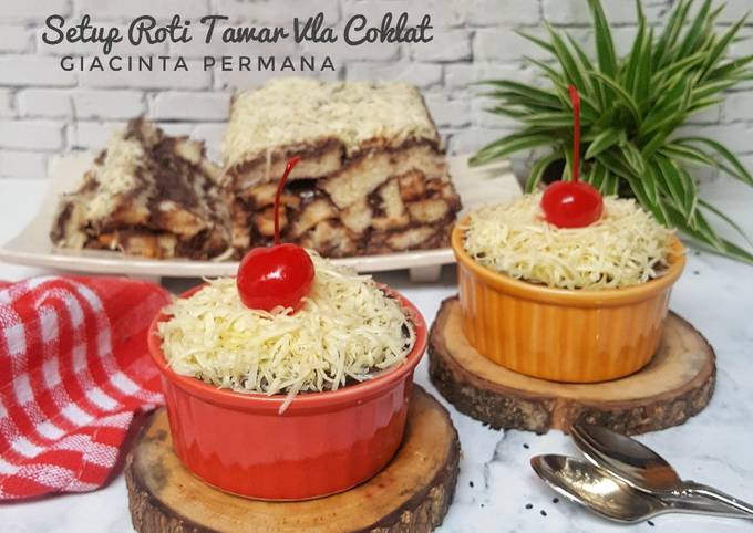 Resep Setup Roti Tawar Vla Coklat No Bake Oleh Giacinta Permana Cookpad