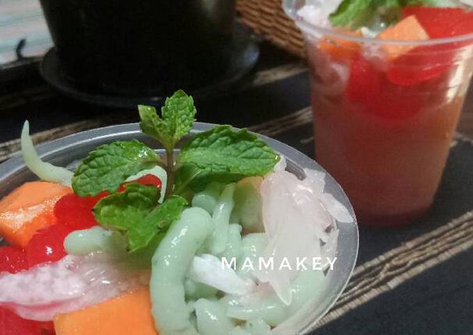 Resep Es Teler Cendol Kelapa Kw Homemade Oleh Mamakey Cookpad