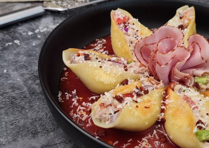 CONCHIGLIONI RELLENOS AL POMODORO Receta De Mexico De Mis Sabores