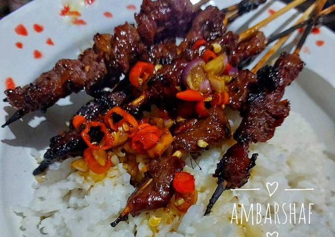 Resep Sate Kambing Super Empuk Oleh Ambarshaf Cookpad