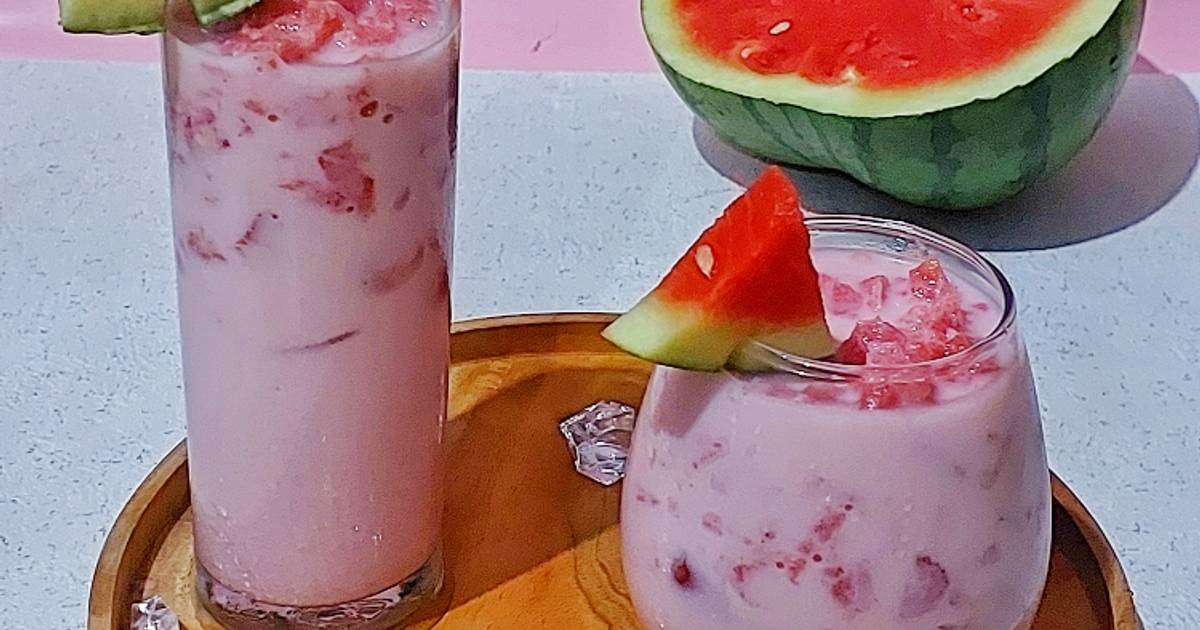 Resep Es Susu Semangka Oleh Rara Baabud Cookpad