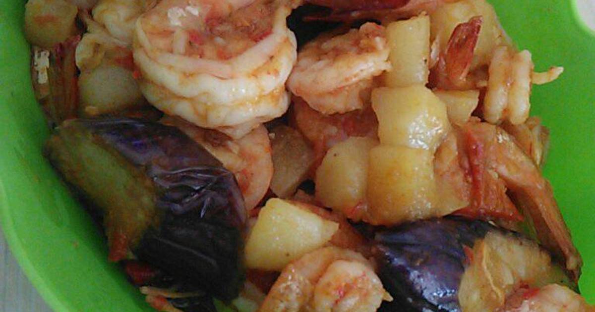 Resep Balado Udang Kentang Terong Oleh Putri Martathama Cookpad