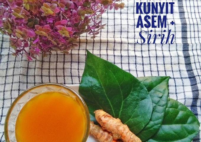 Resep Jamu Kunyit Asem Daun Siri Oleh Nelly Saputri Zalukhu Cookpad