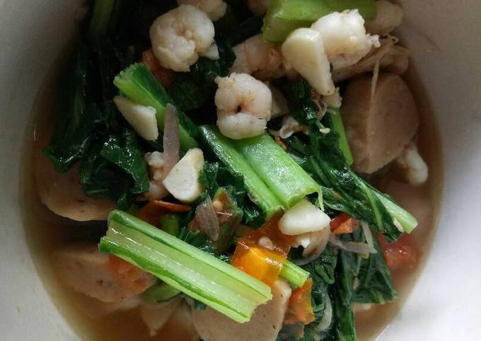 Resep Tumis Caisim Bakso Udang Oleh Farllie Tenggara Cookpad