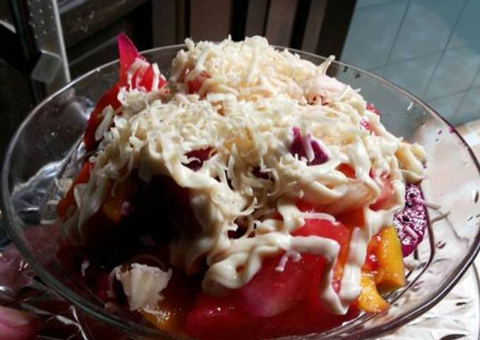 Resep Salad Buah Keju Oleh Annisa Indah Vuspita Cookpad