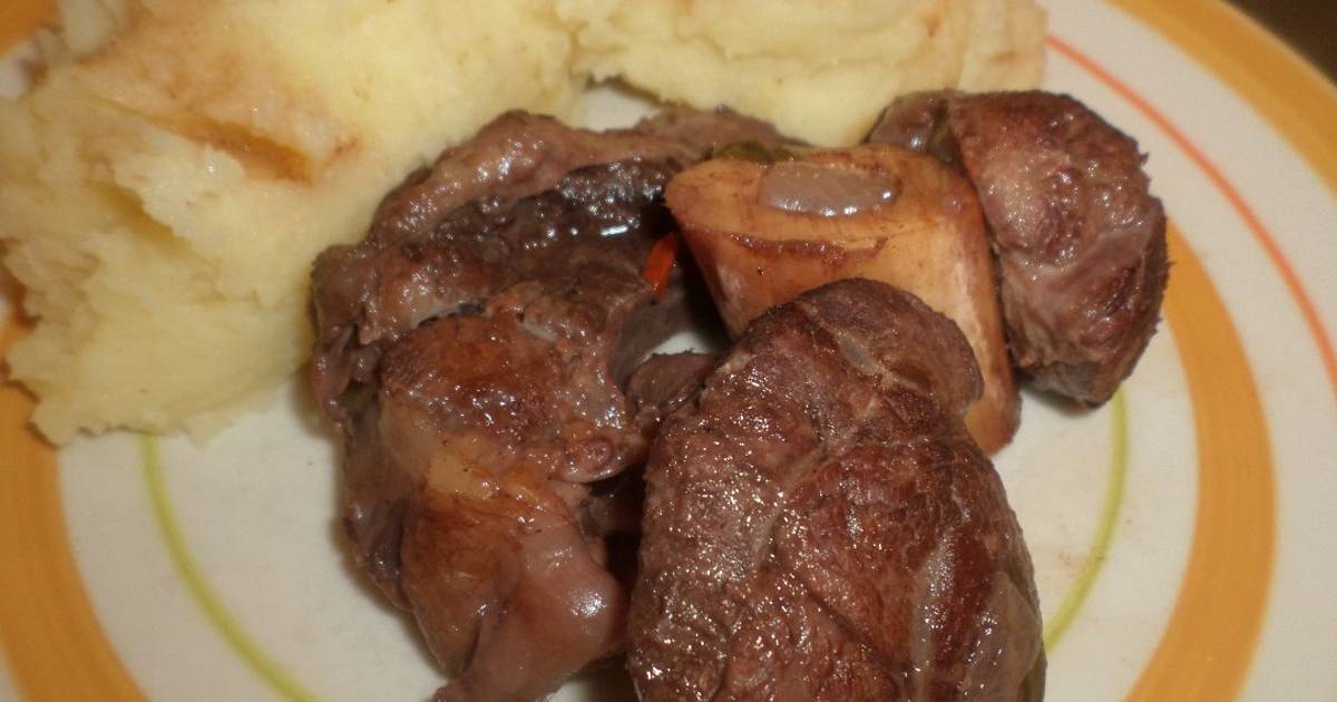 Ossobuco Braseado Con Pur De Papas Receta De Ernesto J V Guido Cookpad