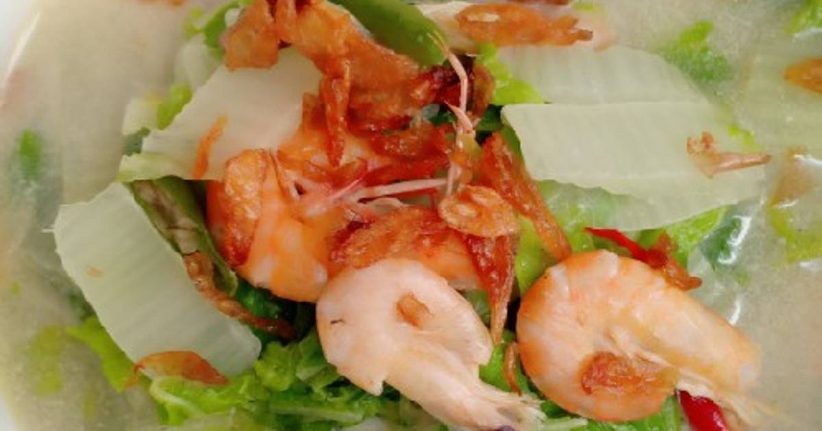 Resep Lodeh Sawi Putih Udang Enak Dan Mudah Cookpad