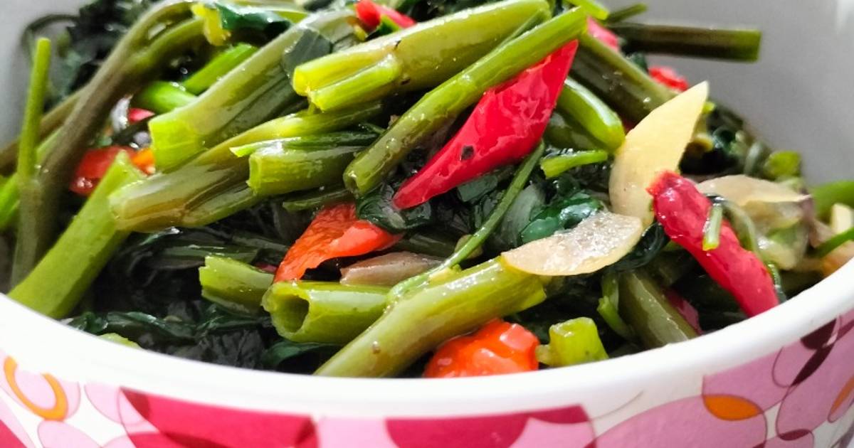 Resep 6 Cah Kangkung Simple Oleh Thati Cookpad