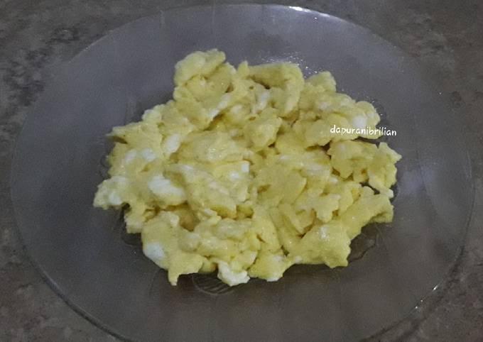 Resep Scramble Egg Ala MCD Oleh Ani Brilian Cookpad