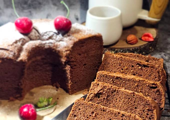 Resep Dark Chocolate Chiffon Cake Oleh Windu Restina Cookpad