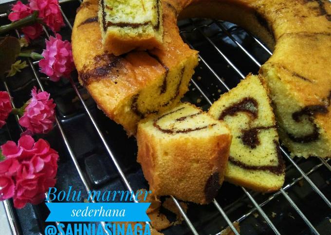 Resep Bolu Marmer Sederhana Oleh Sahnia Food Cookpad