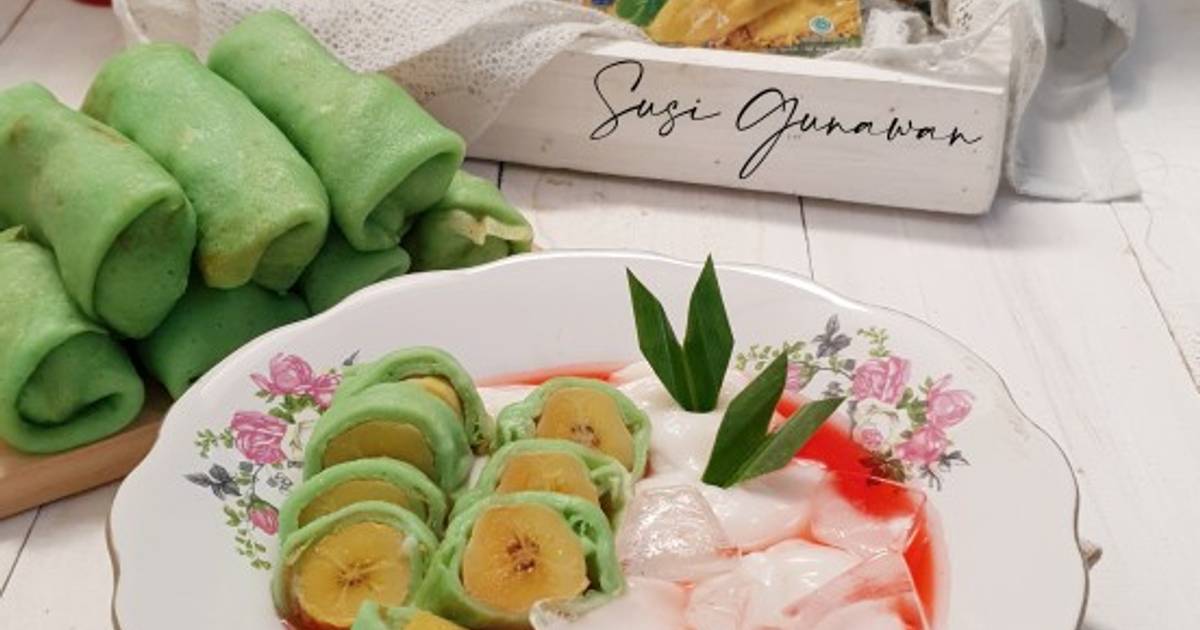 Resep Es Pisang Ijo Tepung Pisang Instan Oleh Susi Gunawan Cookpad