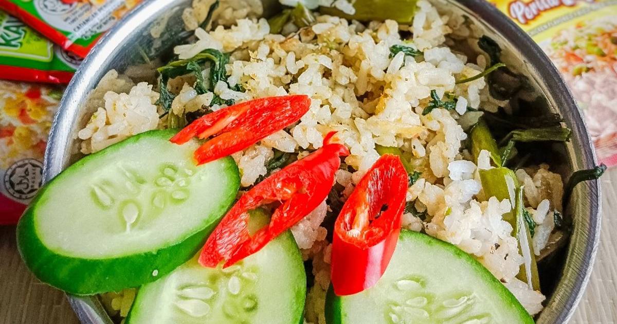 Resipi Nasi Goreng Kangkung Bersama Ikan Bilis Oleh Hani Shaimi