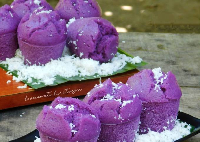 Resep Kue Mangkok Ubi Ungu Tape Singkong Oleh Desmawati Kuretangin