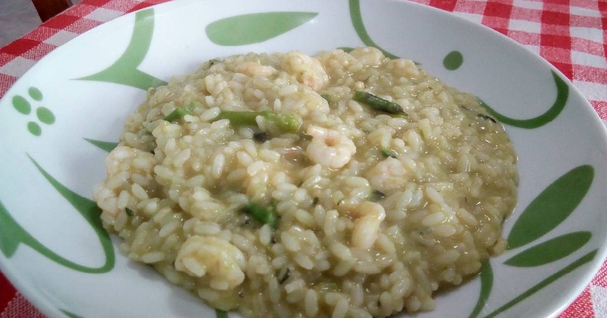 Ricetta Risotto Con Asparagi E Gamberetti Di Rosanna Piemontese Cookpad