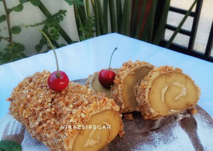 Resep Mocca Nougat Rollcake Oleh Virazsiregar Cookpad