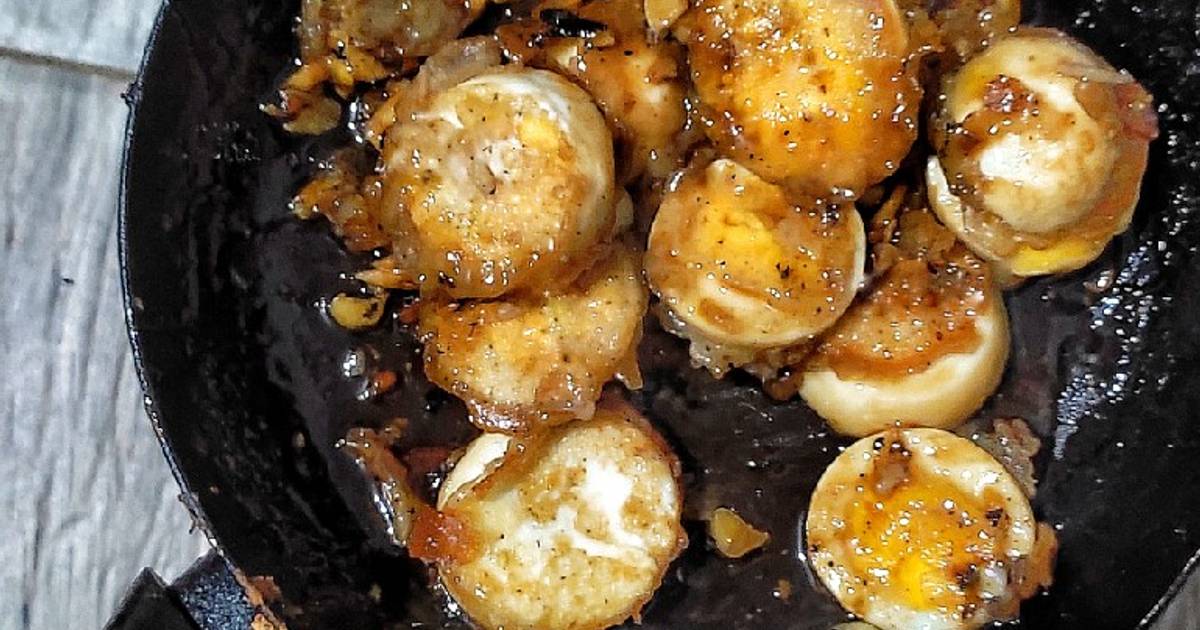 Resep Telur Rebus Krispi Saos Mentega Oleh Alanengpuput Cookpad