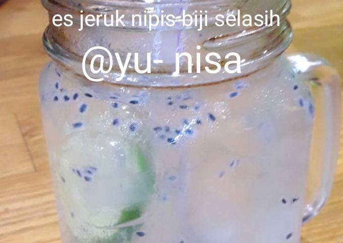 Resep Es Jeruk Nipis Biji Selasih Oleh Yu Nisa Cookpad