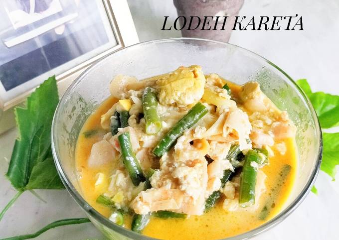 Resep Lodeh Kareta Kacang Panjang Rebung Tahu Oleh Chiensyn Kuliner