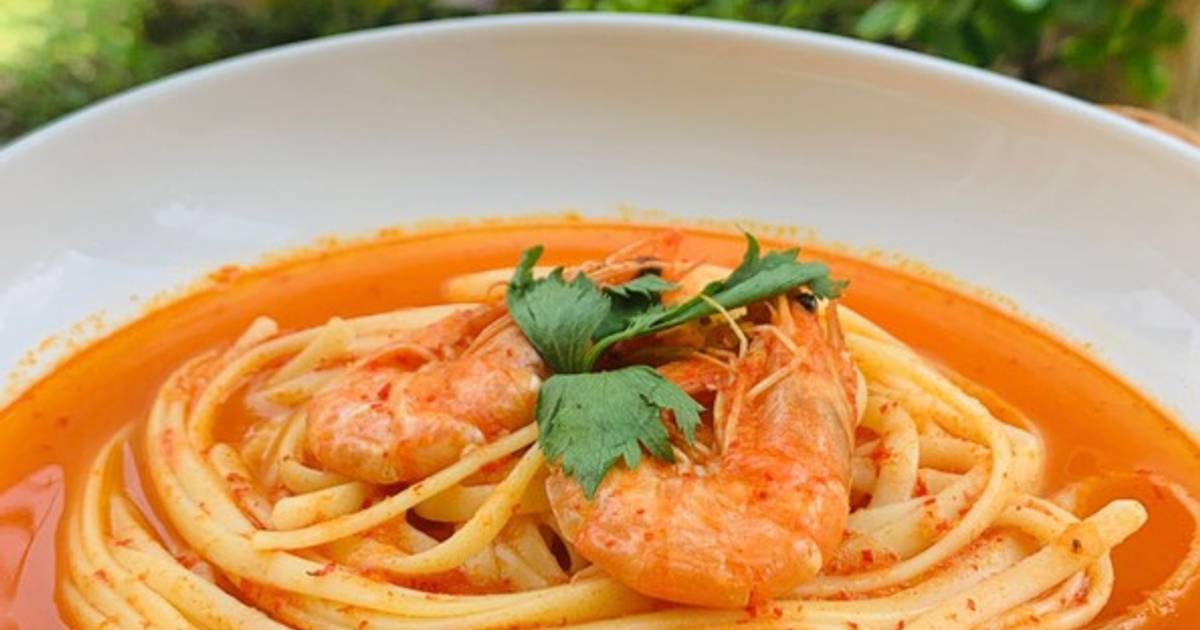 Resep Fettuccine Kuah Tomyam Oleh Irna Sofiana Nana Cookpad