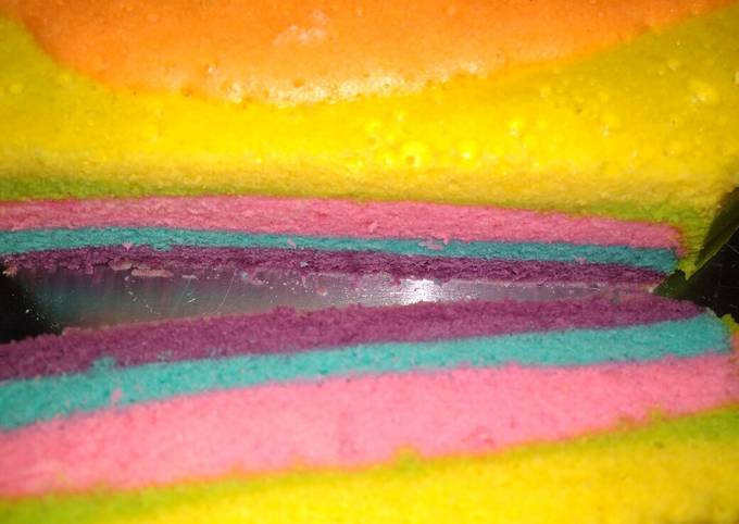 Resep Rainbow Cake Kukus Oleh Selvi Gustiayuningtias Cookpad