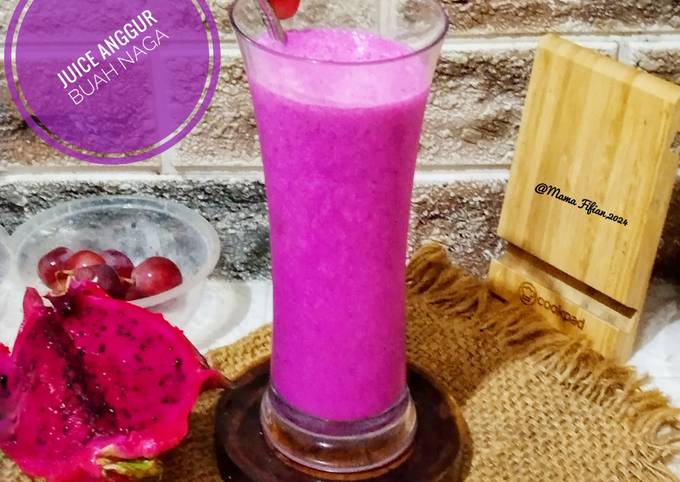 Resep Juice Anggur Buah Naga Oleh Lanjarsih Mama Fifian