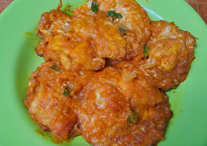 Resep Telur Ceplok Balado Oleh Rere Reza Adesya Cookpad