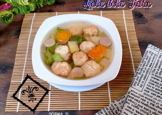 Resep Sop Bola Bola Tahu Oleh Kurniasari Cookpad