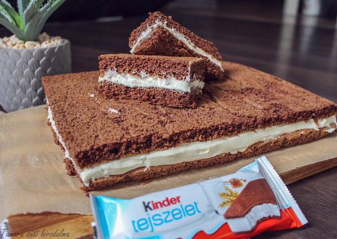 Kinder tejszelet Tamara süti birodalma receptje Cookpad receptek