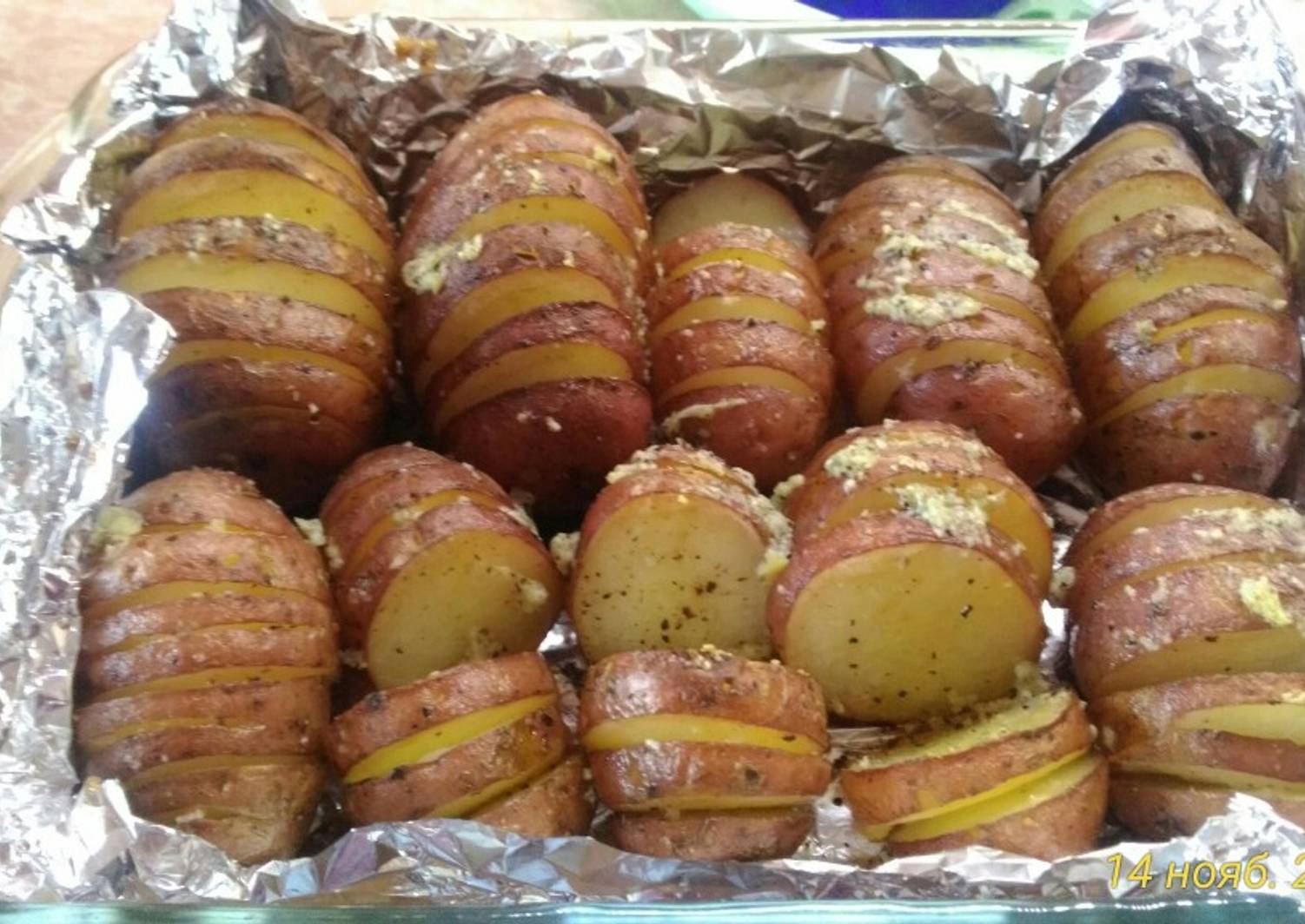 Картошка Гармошка С Салом В Духовке