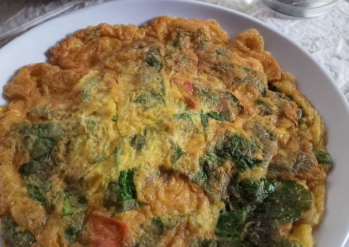 Resep Telur Dadar Daun Melinjo Oleh Sulis UmmuSalma Cookpad