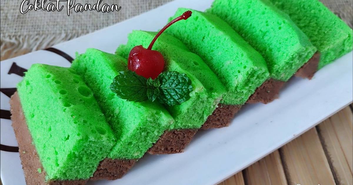 Resep Bolu Susu Coklat Pandan Oleh Bunda Titanque Cookpad