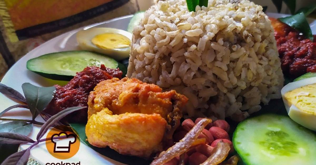 Resipi Nasi Lemak Beras Perang Daun Lemuni Oleh Ani Delighted Cookpad