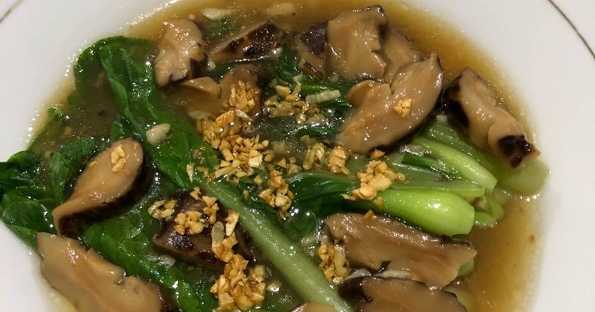 Resep Tumis Pak Choy Pak Choi Bok Choy Jamur Shiitake Oleh