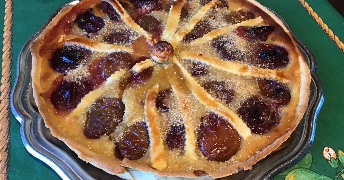 Tarte Aux Prunes D Ente P Te Bris E Prune Vanille De Mila Skull Cookpad