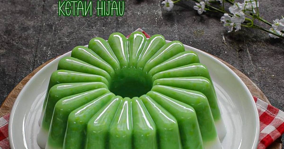 Resep Puding Tape Ketan Hijau Enak Dan Sederhana Ala Rumahan Cookpad