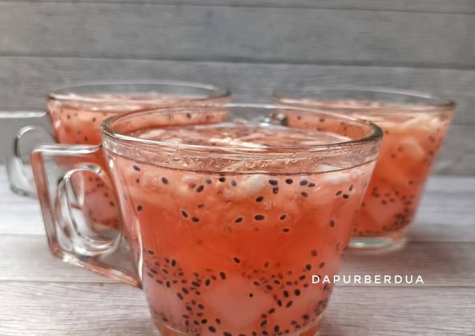 Resep Es Timun Suri Selasih Nata De Coco Oleh Dapur Berdua Cookpad