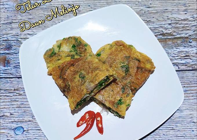 Resep Telur Dadar Daun Melinjo Oleh Bunda TitanQue Cookpad