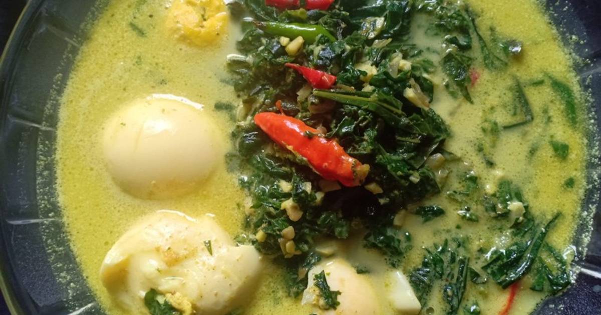 Resep Sayur Daun Singkong Telur Oleh Siti Wahyuni Cookpad