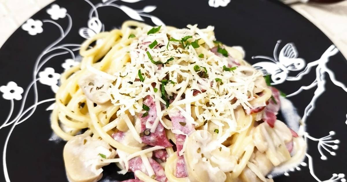 Resep Spaghetti Saus Carbonara Oleh Saleem Cookpad