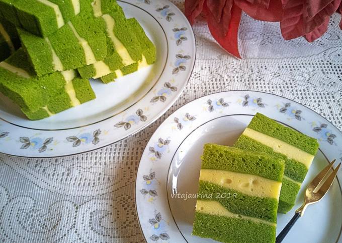 Resep Green Tea Cheese Steamed Cake Oleh Vita Jaurina Cookpad