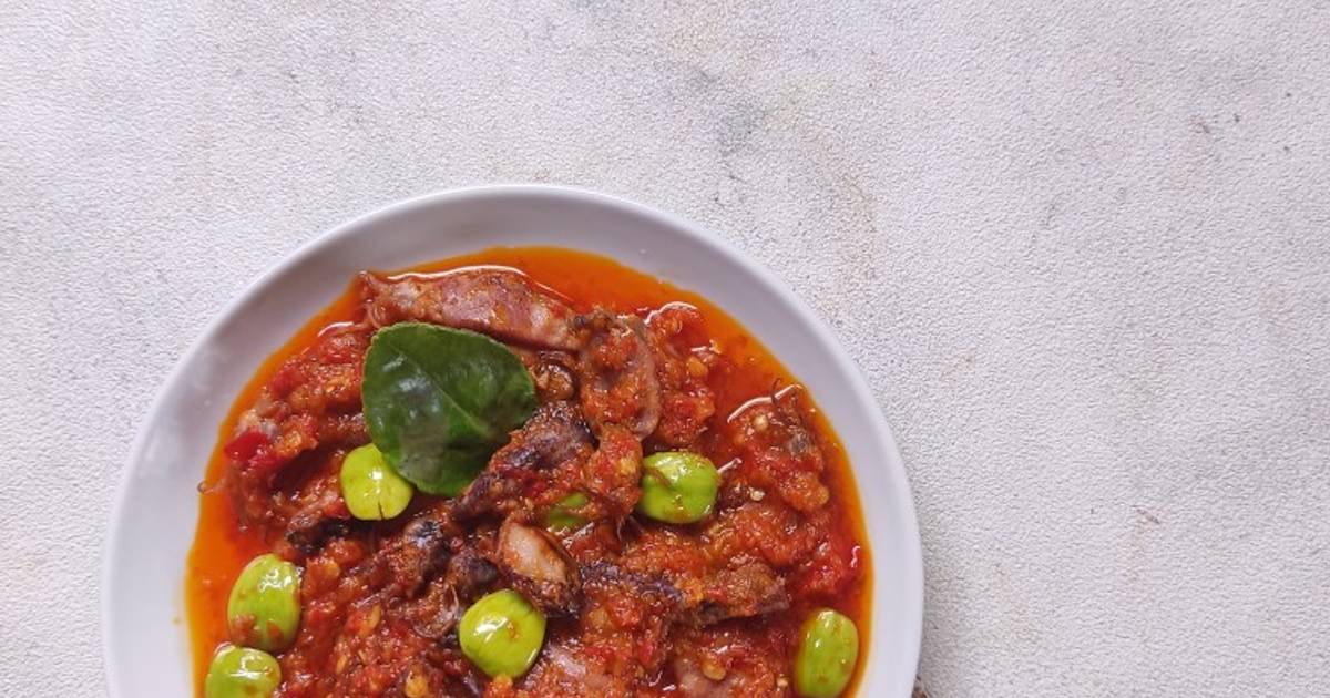 Resep Sambal Cumi Asin Pete Oleh Indah Kurniasari Cookpad