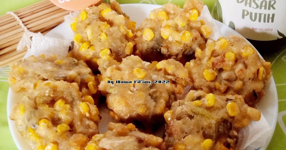 Resep Bakwan Jagung Bumbu Dasar Putih Oleh Lanjarsih Mama Fifian